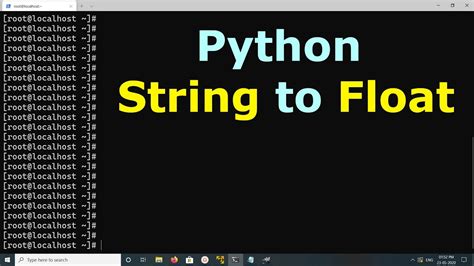 Python Convert String To Float Youtube