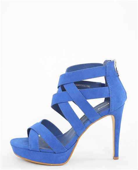 Sandales Talons Hauts Bleu A B Pimkie