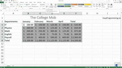 Easy Excel Tutorial Easy Formatting 7 YouTube