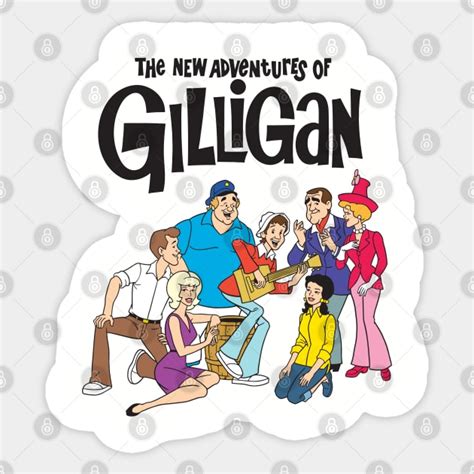 The New Adventures of Gilligan Cartoon - Gilligan Cartoon - Sticker ...