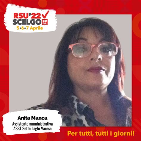 Rsu Mi Candido Con Fp Cgil Anita Manca Assistente