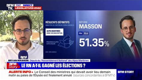 À 25 ans Bryan Masson vient d être élu député RN des Alpes Maritimes