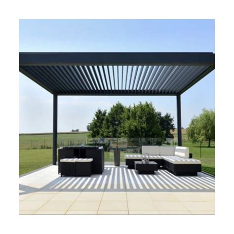 Aluminum Pergola Glass Motorized Louver Louvre Pergola Aluminum Pergola ...