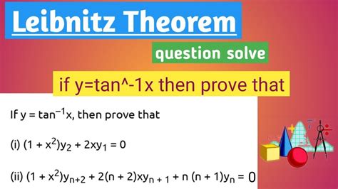 Leibnitz Theorem question solve y tan ¹x then prove 1 x² yn 2