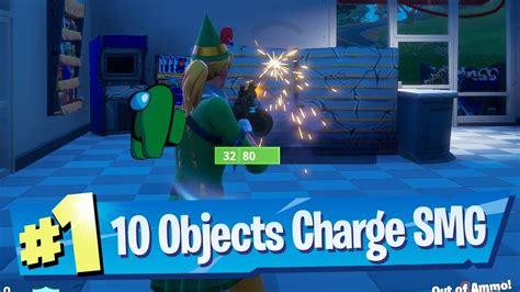 Damage 10 Different Objects With One Spray Of The Charge SMG Location