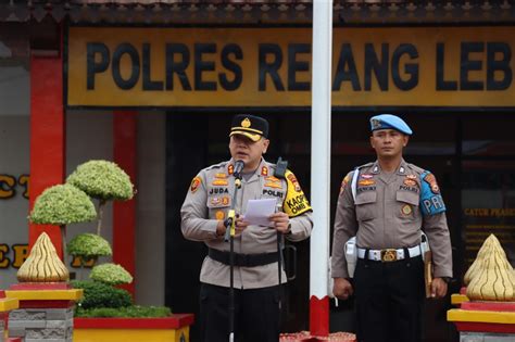 Kapolres Rejang Lebong Pimpin Upacara Penerimaan Latihan Siswa Diktukba