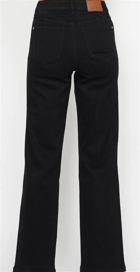 Judy Blue High Waisted Tummy Control Classic Straight Leg Black