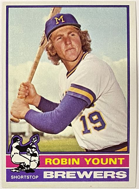 Robin Yount 1976 Topps Milwaukee Brewers Baseball Card HOF KBK Sports