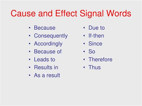 Ppt Signal Words Patterns Of Organization Powerpoint Presentation