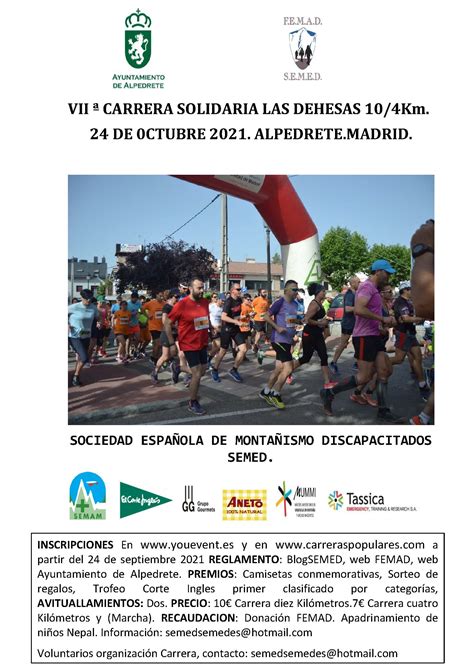 Vii Carrera Solidaria Las Dehesas Web Ayuntamiento De Alpedrete