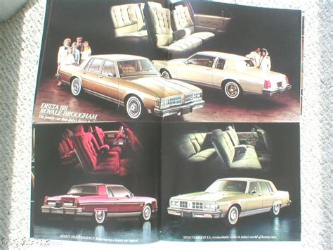 1981 Oldsmobile Brochure Catalog With Color Chart Toronado 98 Delta 88 Olds Ebay