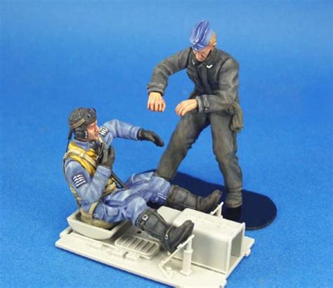 WWII Luftwaffe BF 109 Pilot And Mechanic Set Modellbauversand Hanke