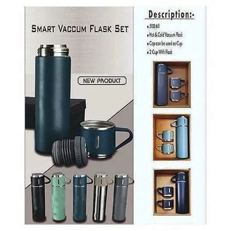 Vacuum Stainless Steel Flask With Set Of Two Mugs 500 ML At Rs 210 In