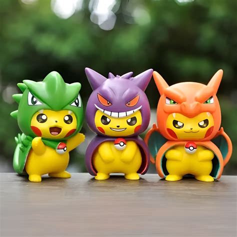 Pokemon Cosplay Pikachu Action Figure | Tinyminymo