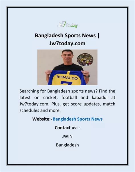 PPT - Bangladesh Sports News | Jw7today.com PowerPoint Presentation ...