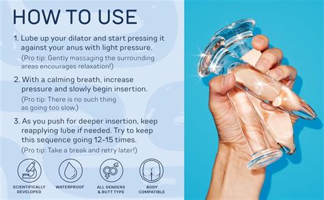 Amazon Glass Anal Dilator Set 3 Piece Trainer Butt Plug Kit Body Safe Borosilicate Glass