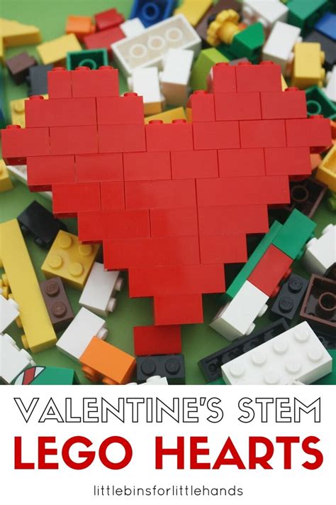 Lego Heart For Valentine's Day - Little Bins for Little Hands