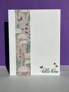 Hello Perennial Lavender For An Easy Card Layout Brendamillersu