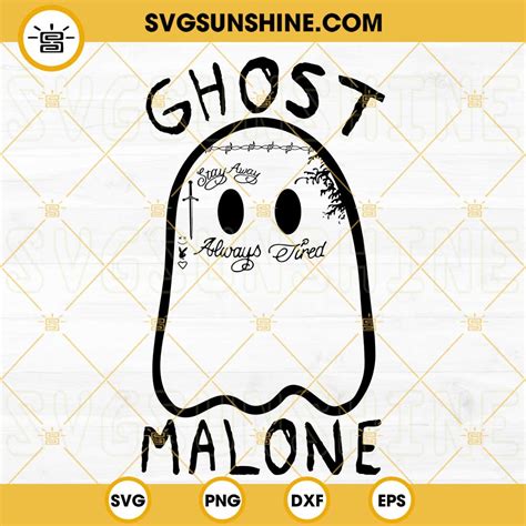 Ghost Malone Svg Post Malone Ghost Svg Funny Music Halloween Svg