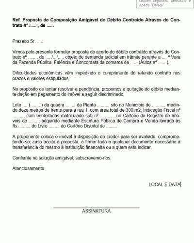 Refer Ncia De Contrato De Acordo Extrajudicial Modelo Gratuito