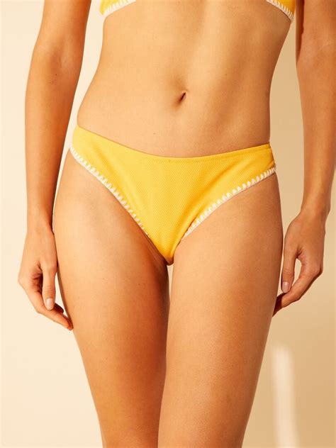 Braguita Brasile A De Bikini De Nido De Abeja Naranja Kiabi