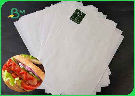 Gsm Food Grade Mg Mf White Kraft Paper Rolls Fda For Packaging