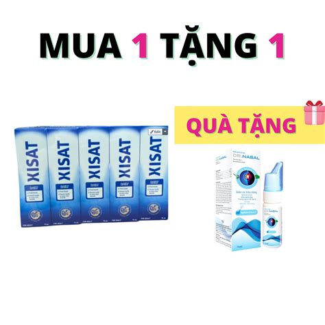 Mua 1 Xịt Mũi Xisat Xanh Người Lớn Merap (lốc/5 Chai/75ml) Tặng 1 Dung ...