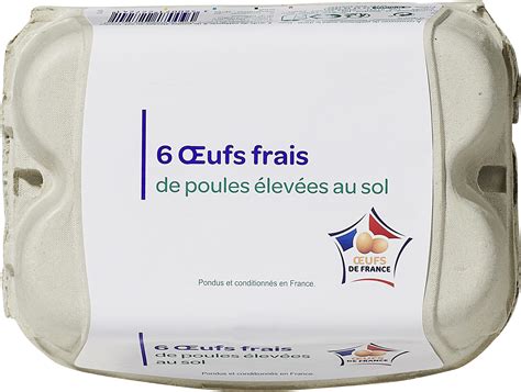 6 Oeufs frais de poules élevées au sol Simpl 6 moyen