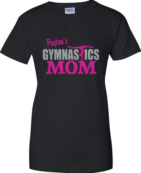 Tee Shirt Personalized Gymnastics Mom Custom Tee Shirts Gymnastics