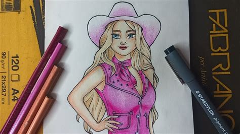 Como Dibujar Barbie Margot Robbie Como Desenhar Barbie Margot