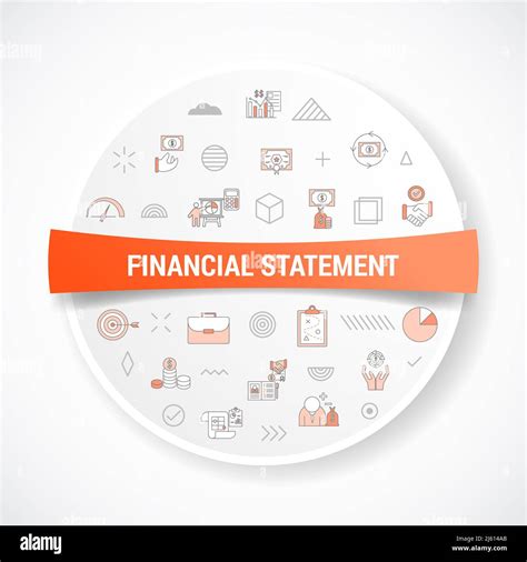 Financial Statement Business Personal Concept With Icon Concept With