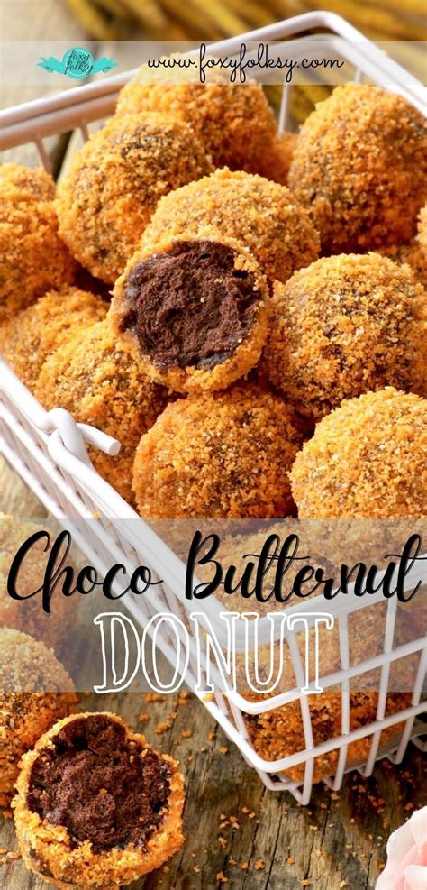 Choco Butternut Donuts - Foxy Folksy | Recipe | Choco butternut, Donut ...