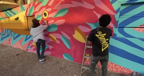 Embellecen Con Coloridos Murales Paredes Del Pueblo De Hornos