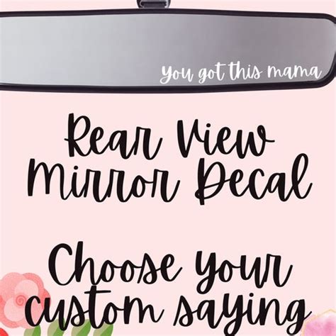 Hey Gorgeous Rear View Mirror Car Decal Etsy