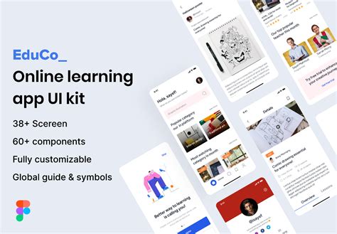 E Learning App For UI Kit Community Figma Community