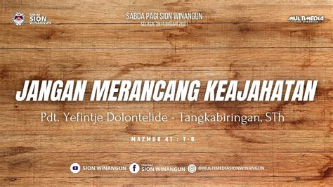 Sabda Pagi Sion Winangun Februari Youtube