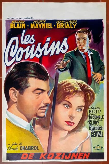 Affiche Belge Les Cousins G Rard Blain Claude Chabrol Jean Claude