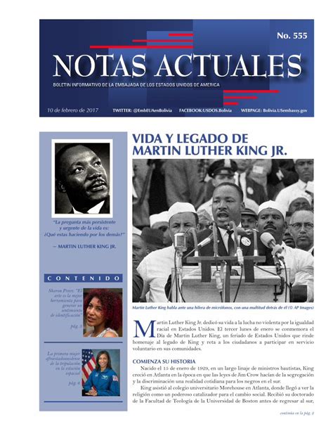 Pdf Vida Y Legado De Martin Luther King Jr · Sin Cambios Radicales En La Estructura De