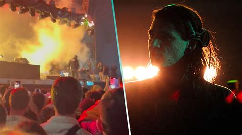 El Escenario De Skrillex Se Incendió En Medio De Su Show En El