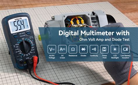 Venlab Digital Multimeter Dc Ac Voltmeter Ohm Meter Fast Accurately