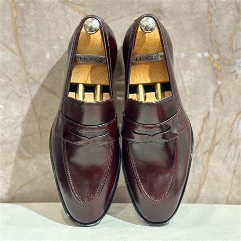 Burgundy Penny Loafers Marcilo Pk