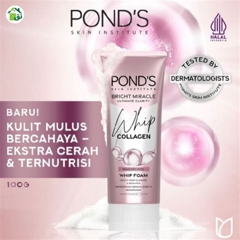 Jual PONDS BRIGHT MIRACLE ULTIMATE CLARITY WHIP COLLAGEN FACIAL FOAM