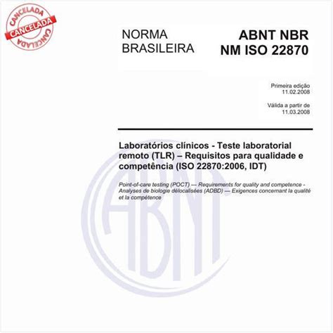 Target Normas Abnt Nbr Nm Iso Nbrnm Iso Laborat Rios