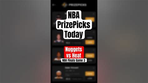 4 Leg Nba Prize Picks Parlay Wins 500 Heat Vs Nuggets Youtube