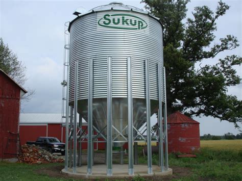 Silos Sukup silo à fond plat pour maïs blé colza