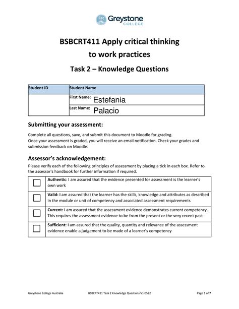 Bsbcrt 411 Task 2 Knowledge Questions V1 0522 Fillable BSBCRT411