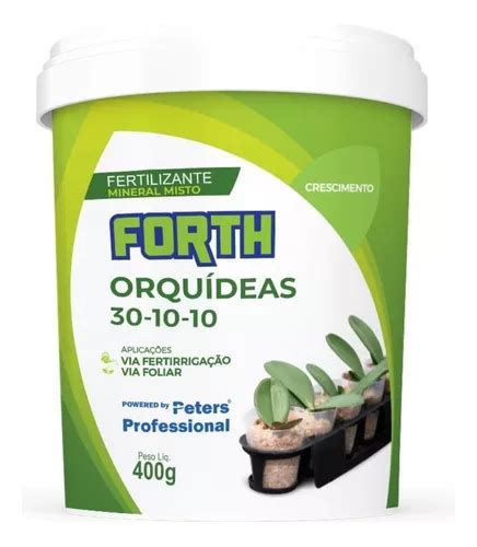 Adubo Fertilizante 30 10 10 Forth Orquídea Crescimento 400g MercadoLivre