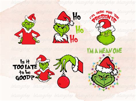 Grinch Face Svg, Grinch Hand, Grinch SVG Bundle, Reen Character Svg ...