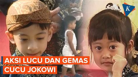 Tingkah Lucu Cucu Cucu Jokowi Di Pernikahan Kaesang Erina Youtube