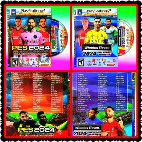 Jual KASET PLAYSTATION PS 2 BOLA BARU PES 2024 WINNING ELEVEN TERBARU